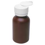HDPE Round Dispensing Bottle with Lasting-Touch Pump, Brown, 8oz redirect to product page